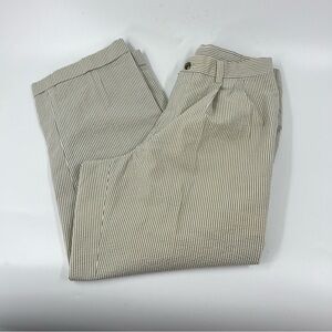 Charleston Khaki Casual Casual Striped Pants